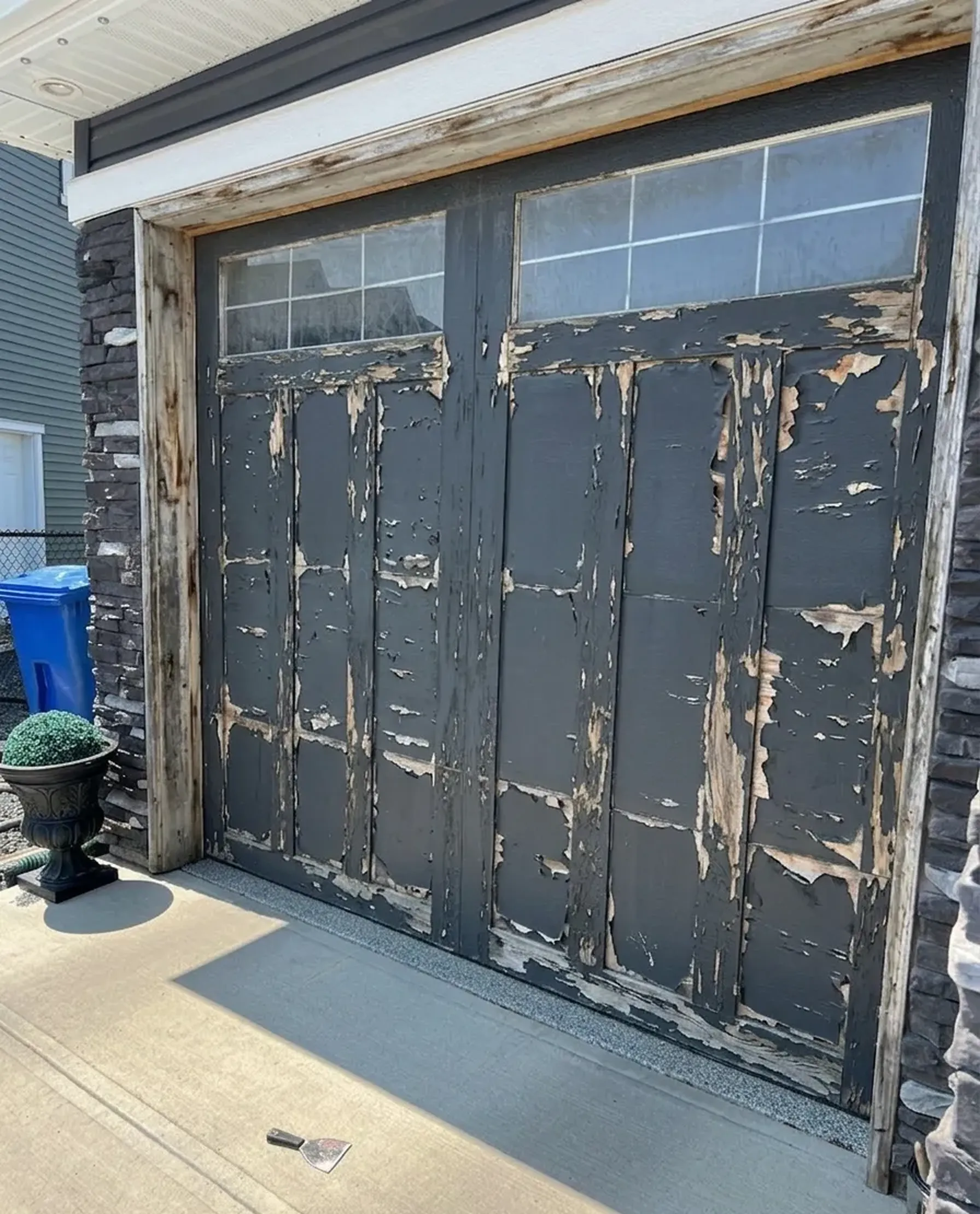 Before exterior painting