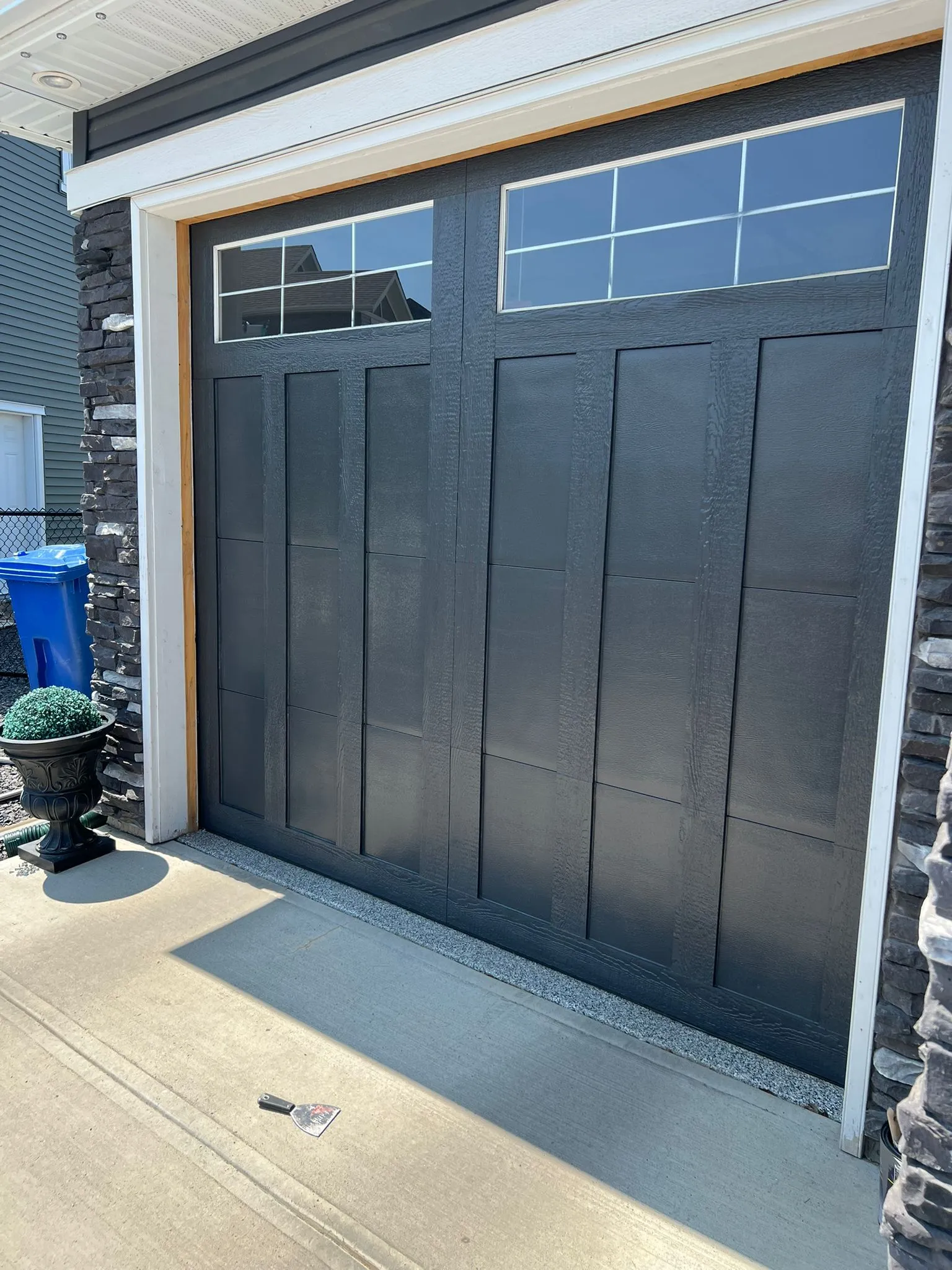 After exterior painting